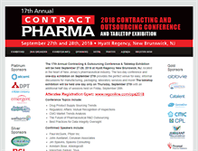 Tablet Screenshot of conference.contractpharma.com